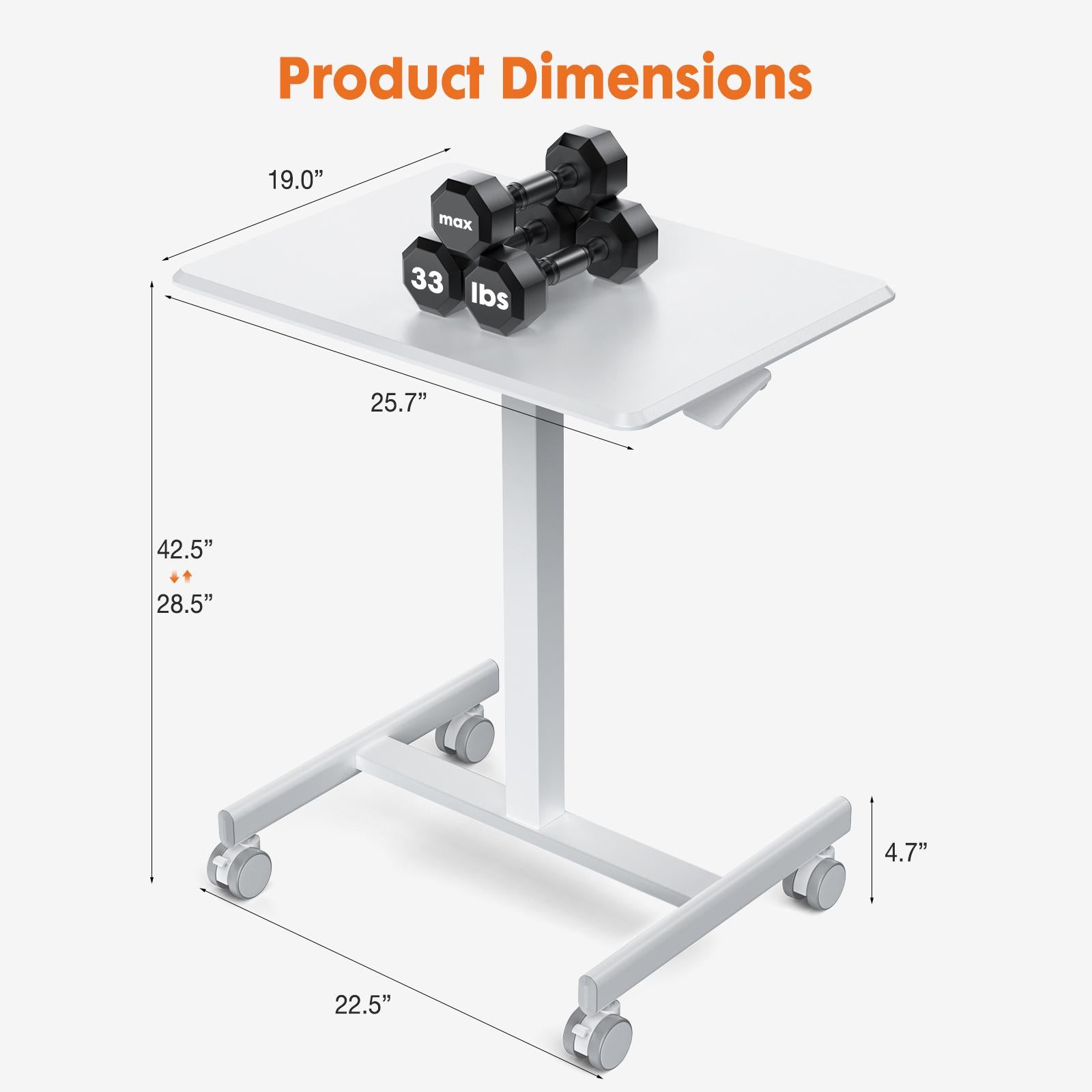 Small Standing Desk Mobile Standing Desk Adjustable Height