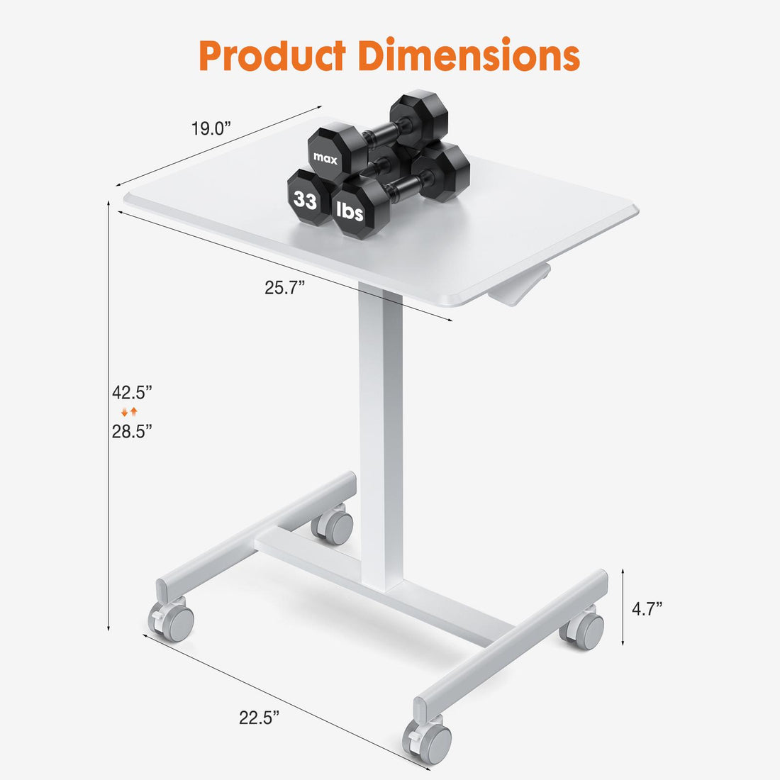Small Standing Desk Mobile Standing Desk Adjustable Height