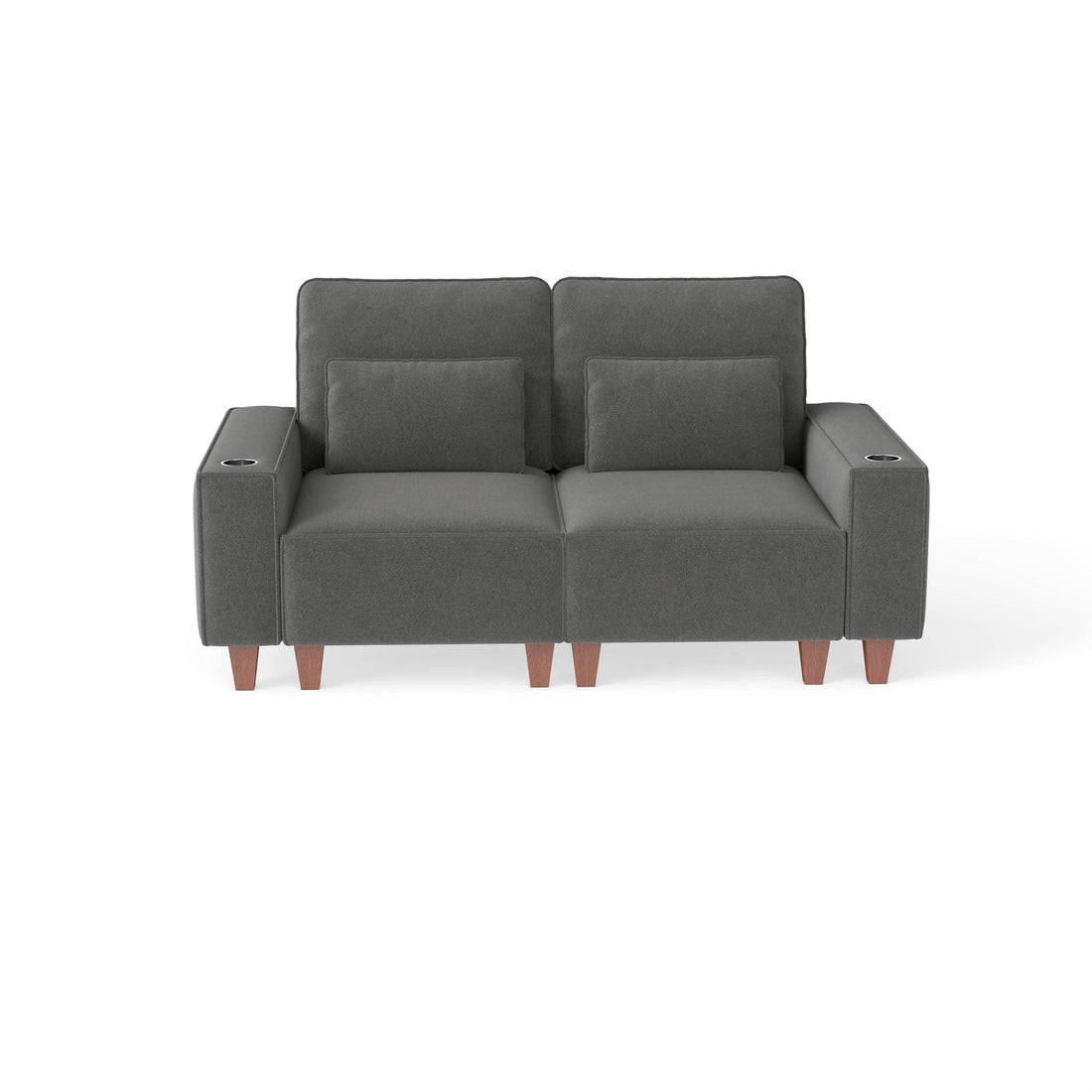 Sectional Sofa with Cup Holder for Living Room,Apartment,Bedroom