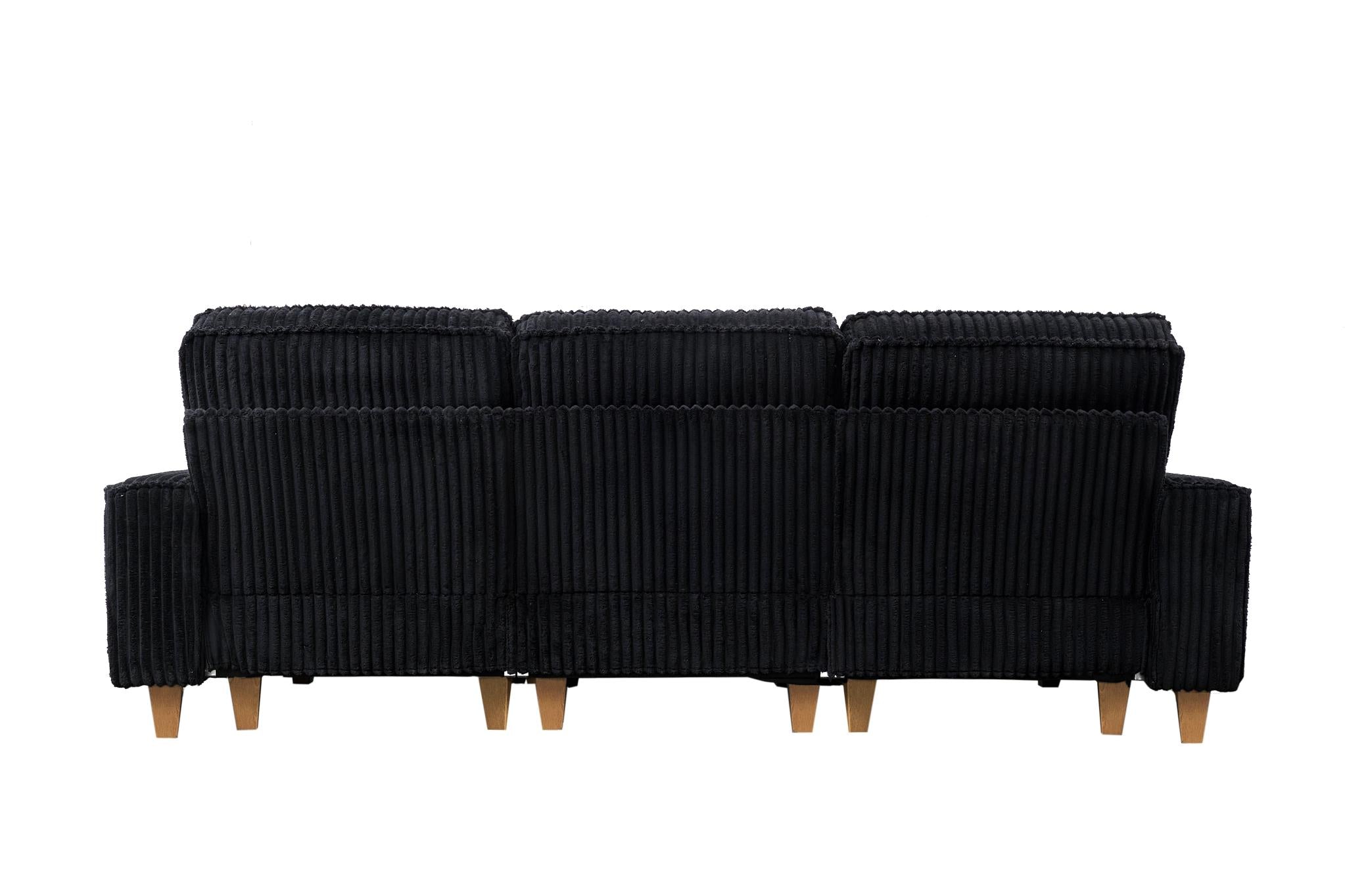 Corduroy Sectional Sofa with Cup Holder for Living Room（single sofa chair/2 Seater Loveseat/3 Seater sofa）