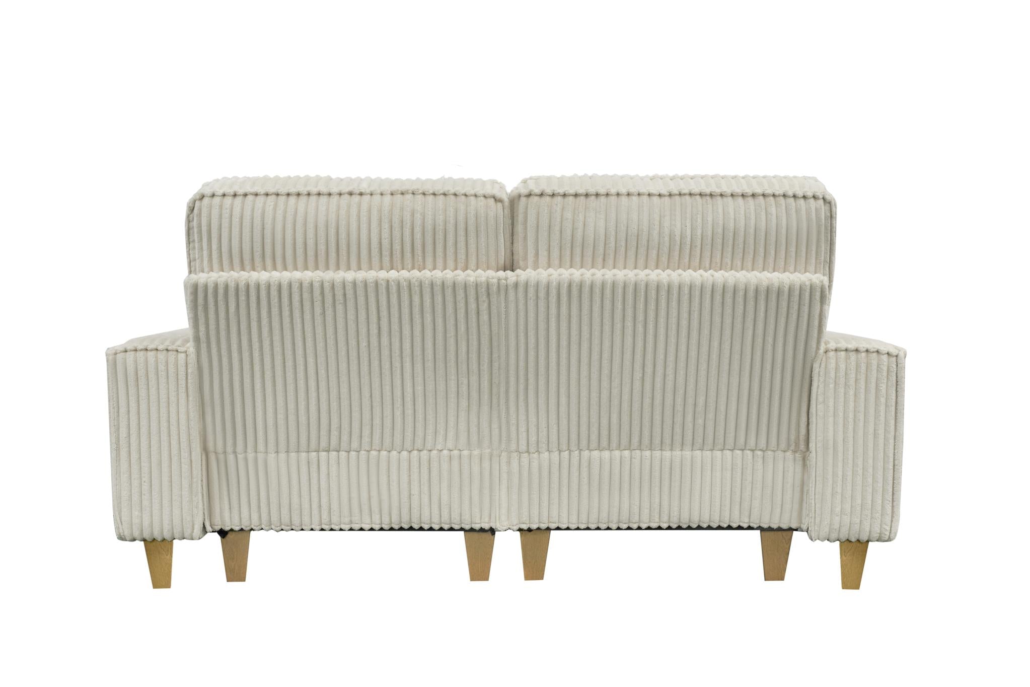 Corduroy Sectional Sofa with Cup Holder for Living Room（single sofa chair/2 Seater Loveseat/3 Seater sofa）