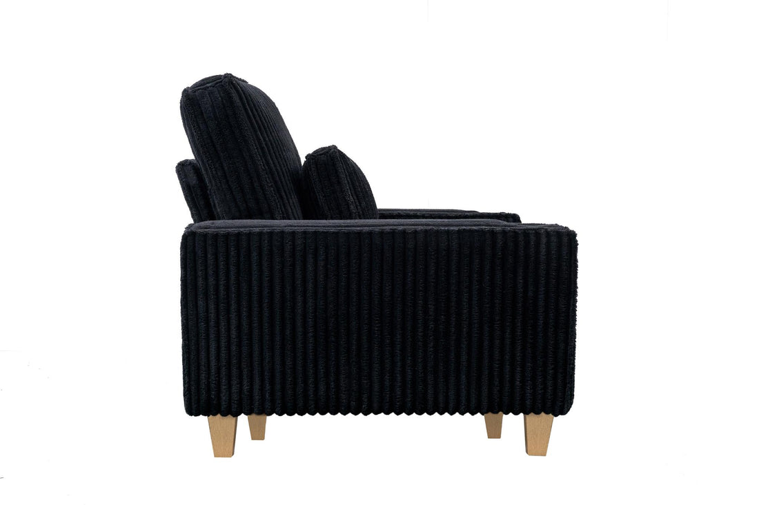 Corduroy Sectional Sofa with Cup Holder for Living Room（single sofa chair/2 Seater Loveseat/3 Seater sofa）