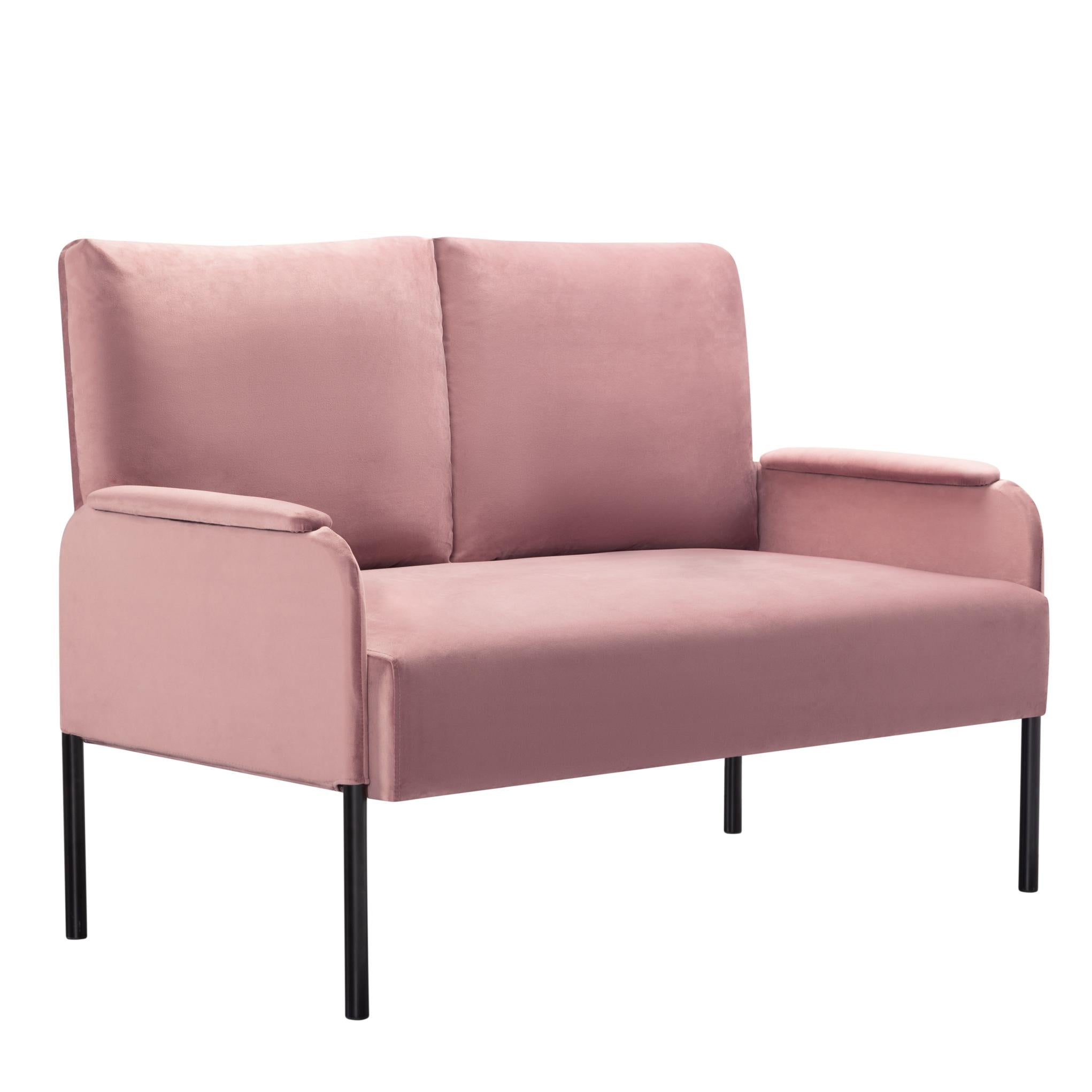 45.7” Metal Frame Loveseat Couch