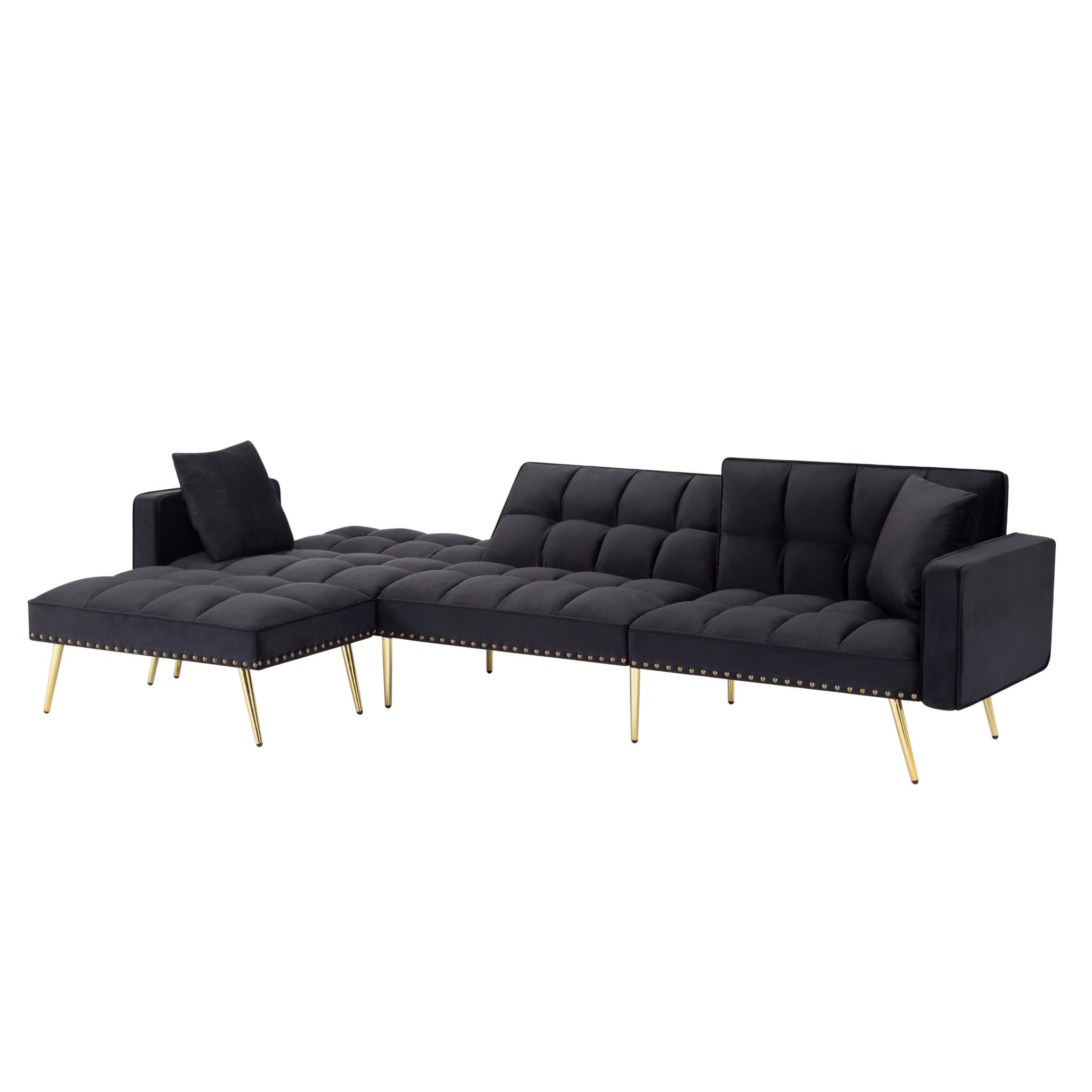 107” Sectional Sleeper Sofa bed