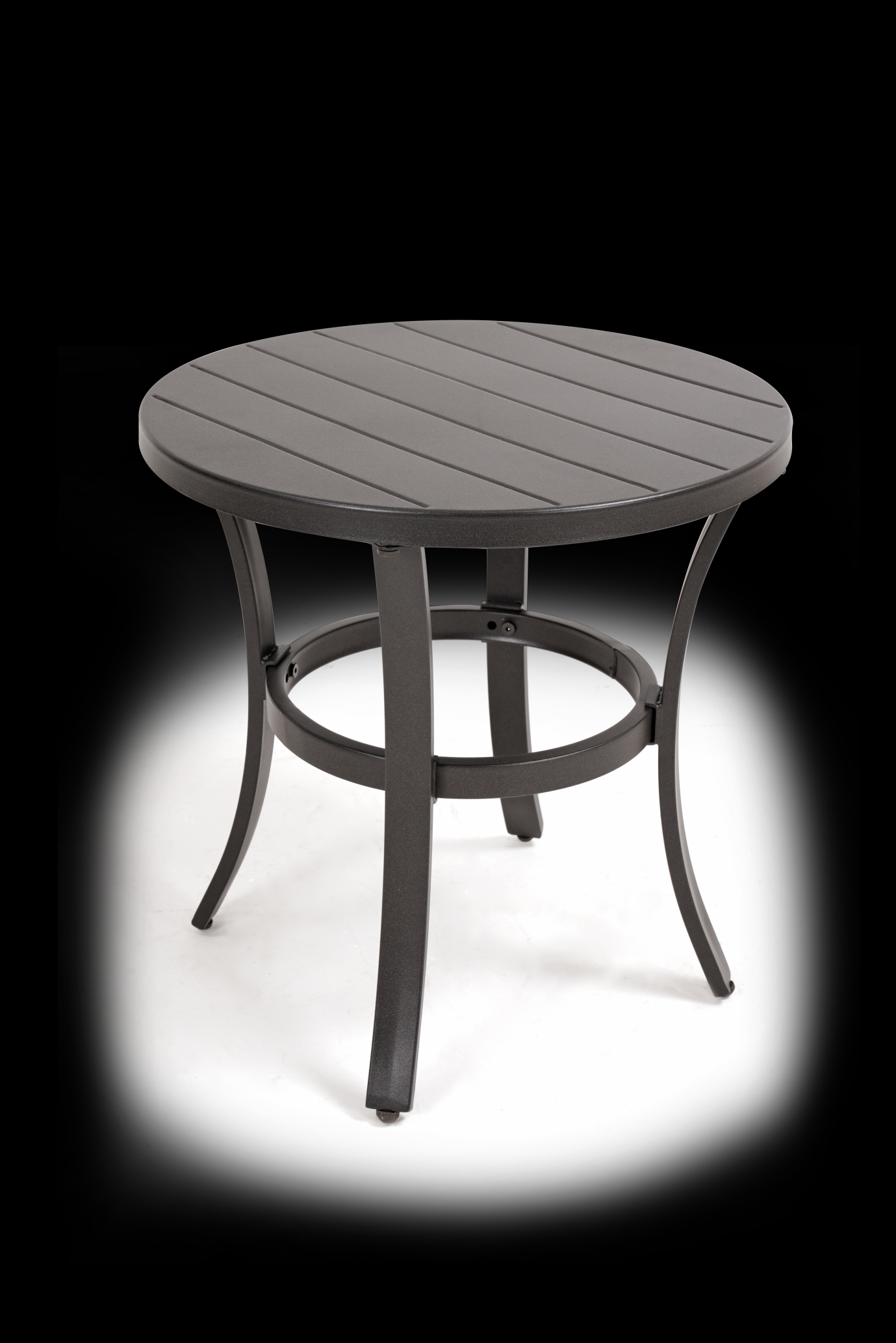 Full Iron Detachable Outdoor Chatting Table and Chair Set (Beige)