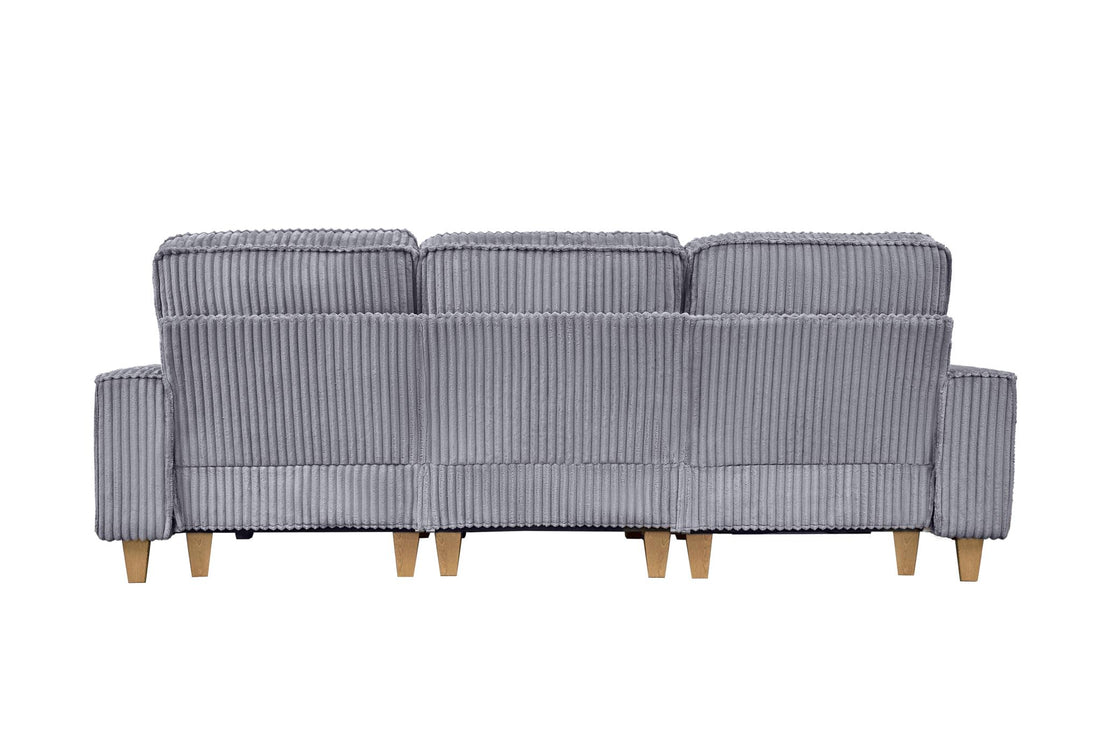Corduroy Sectional Sofa with Cup Holder for Living Room（single sofa chair/2 Seater Loveseat/3 Seater sofa）