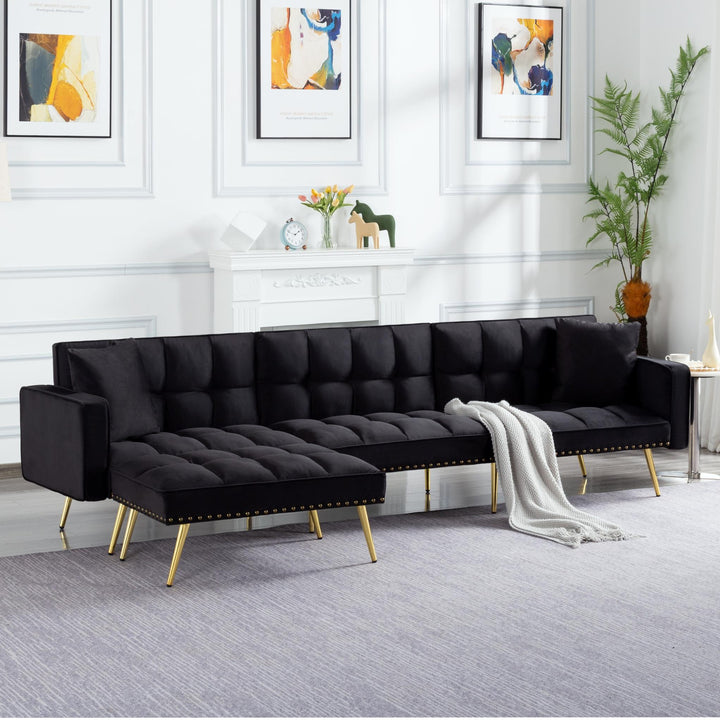 107” Sectional Sleeper Sofa bed