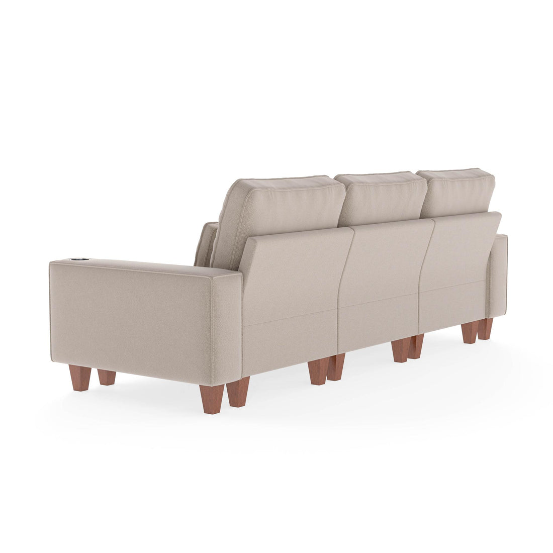 Sectional Sofa with Cup Holder for Living Room,Apartment,Bedroom