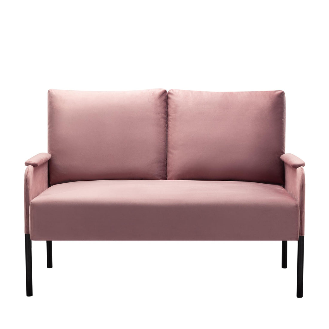 45.7” Metal Frame Loveseat Couch