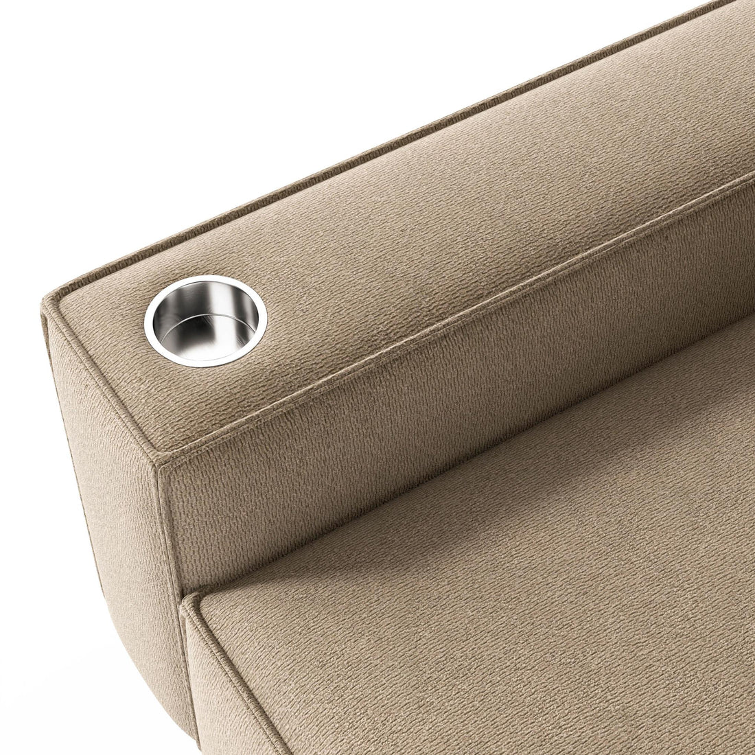 Sectional Sofa with Cup Holder for Living Room,Apartment,Bedroom