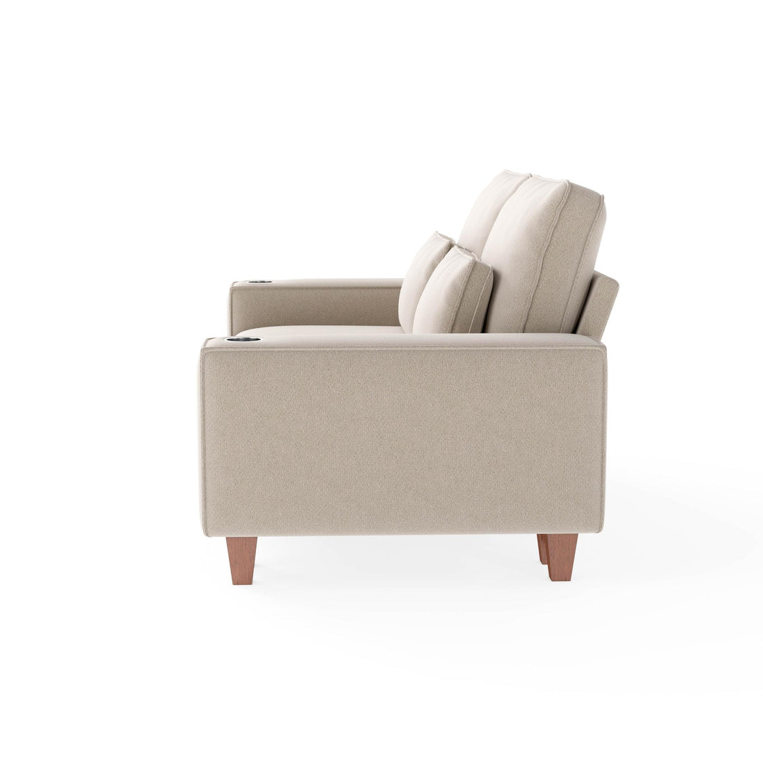 Sectional Sofa with Cup Holder for Living Room,Apartment,Bedroom