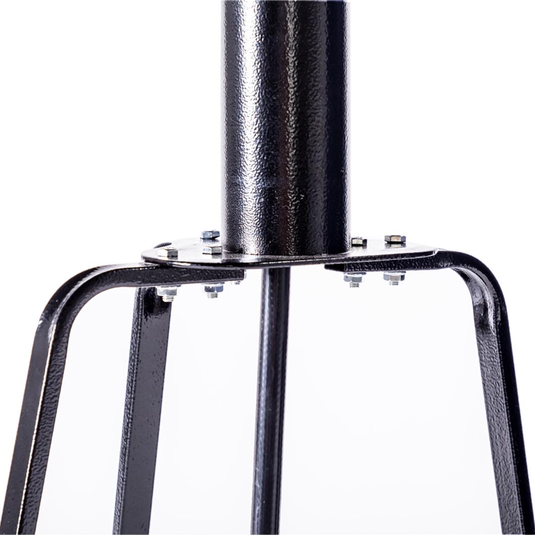 Propane Patio Heater with Wheels Outdoor Heater 47,000BTU Black