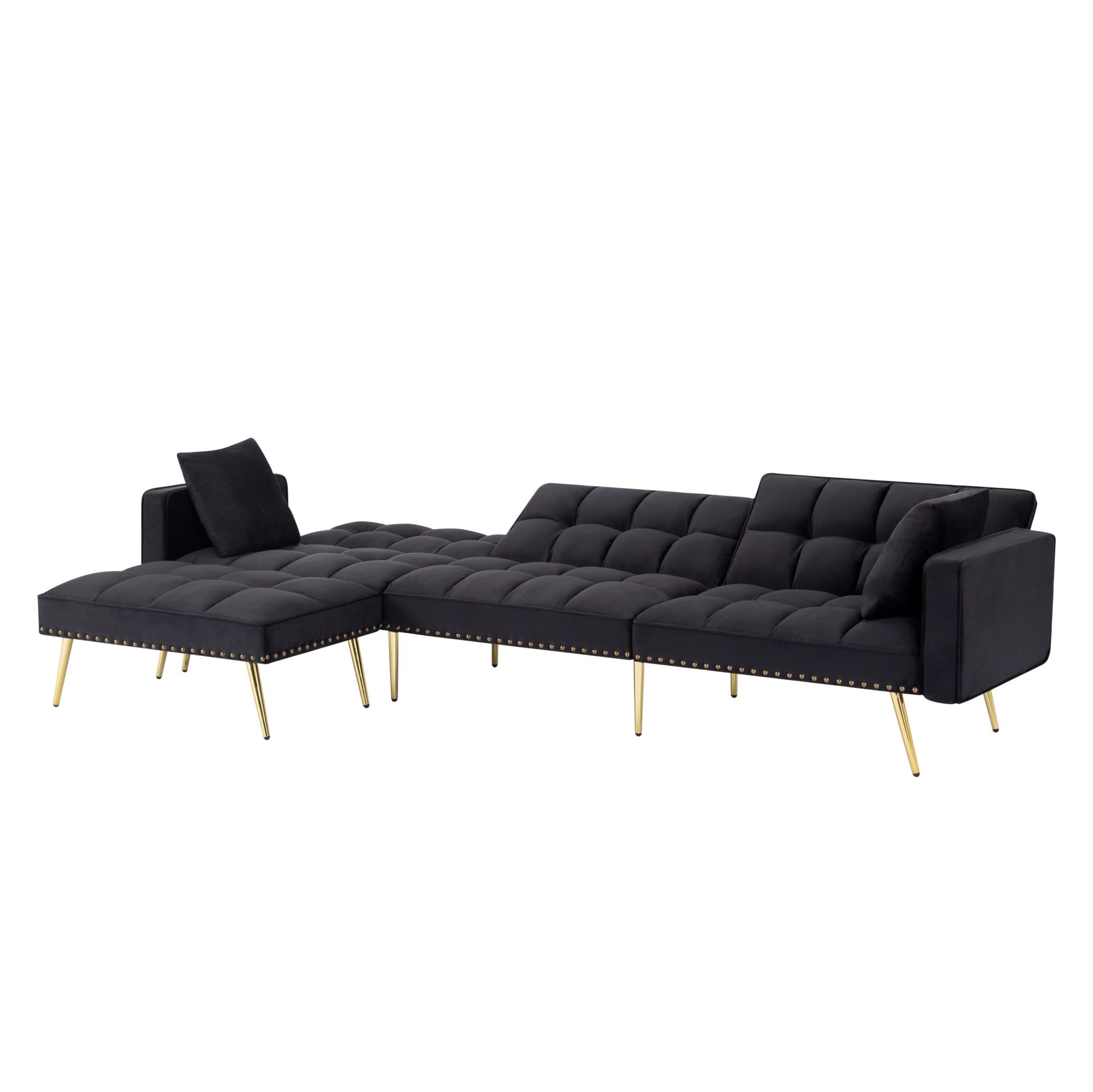 107” Sectional Sleeper Sofa bed