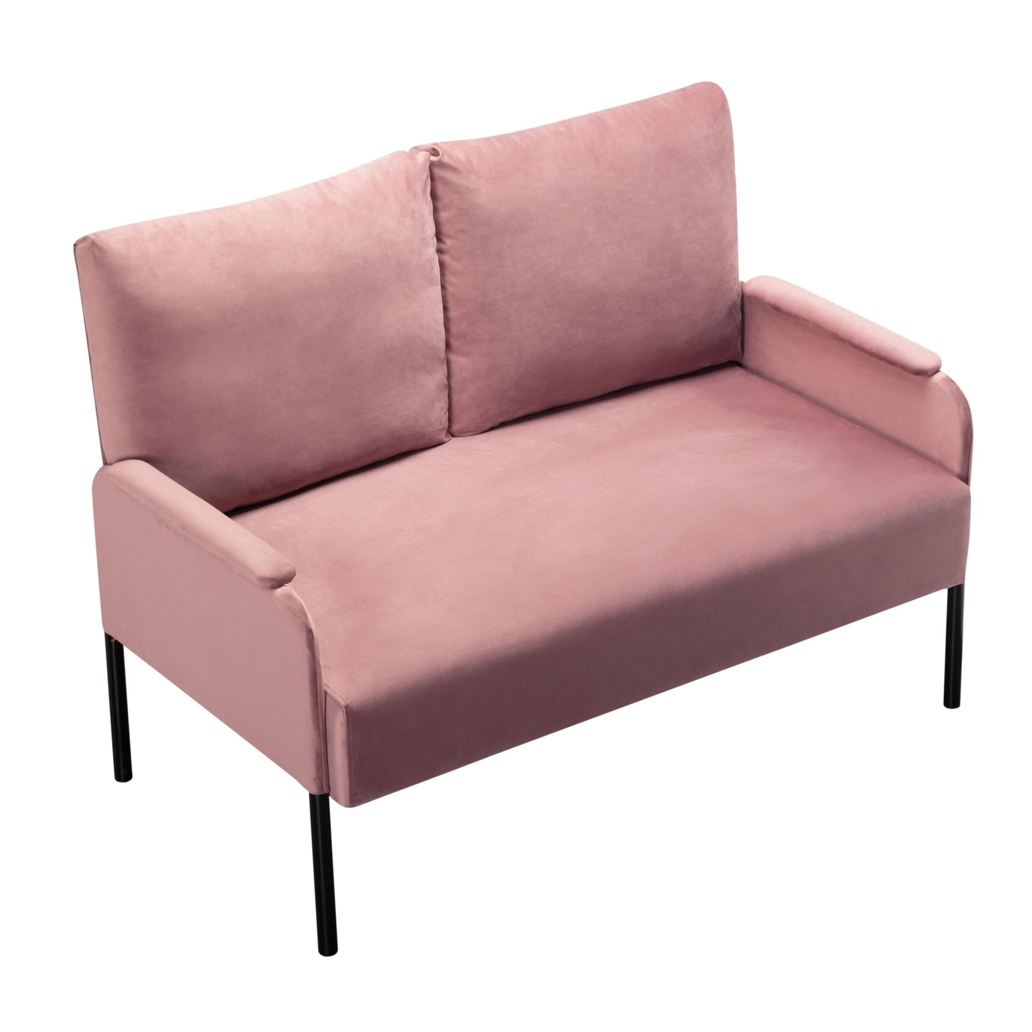 45.7” Metal Frame Loveseat Couch