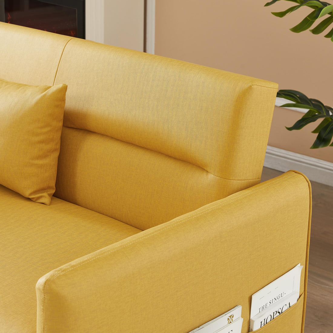 Leisure Loveseat Sofa for Living Room with 2 pillows