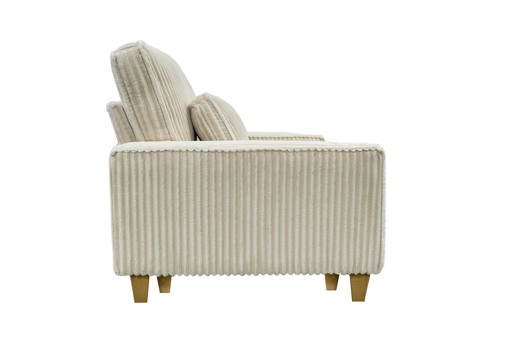 Corduroy Sectional Sofa with Cup Holder for Living Room（single sofa chair/2 Seater Loveseat/3 Seater sofa）