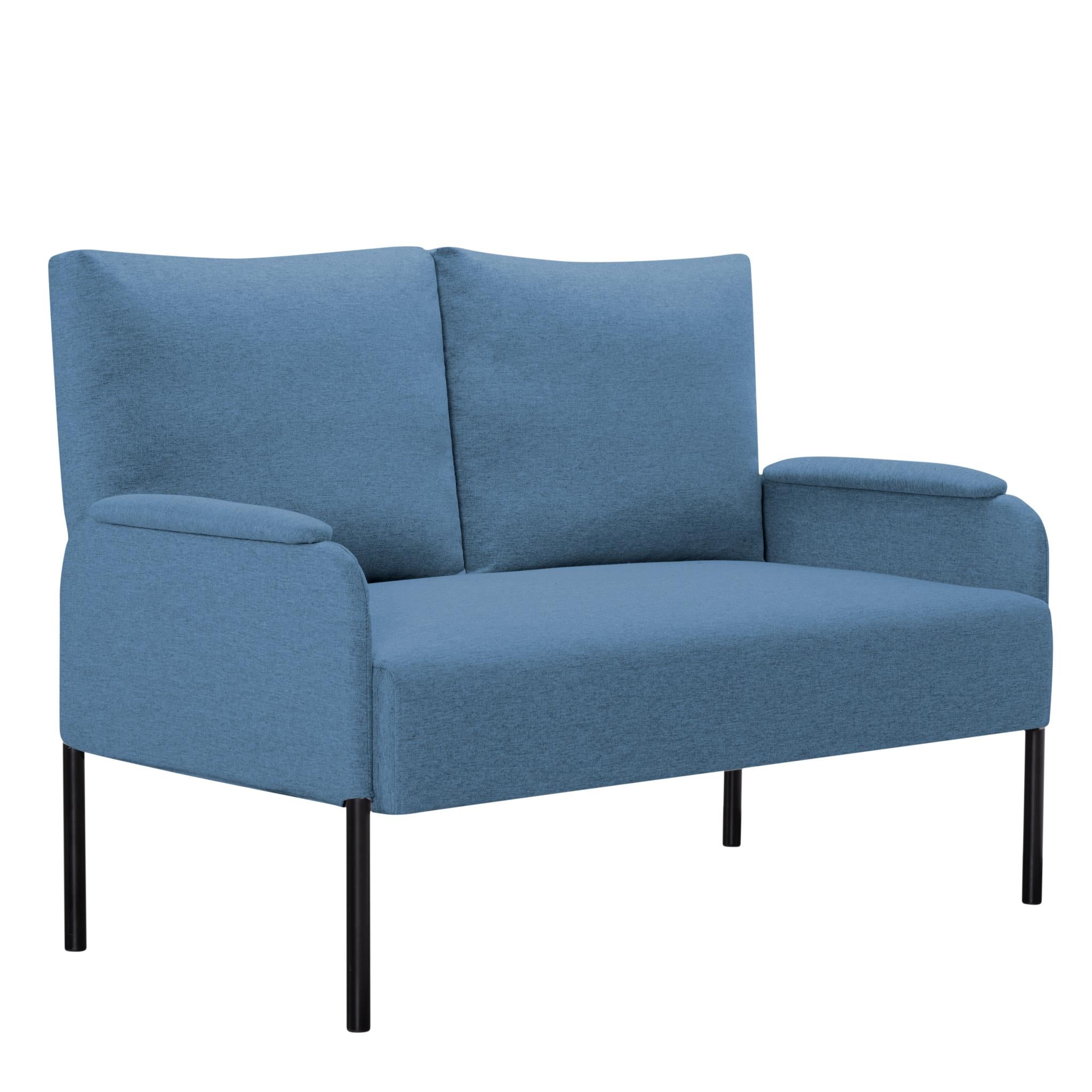 45.7” Metal Frame Loveseat Couch
