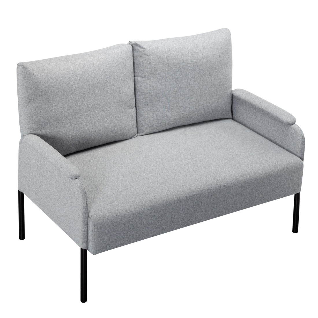 45.7” Metal Frame Loveseat Couch