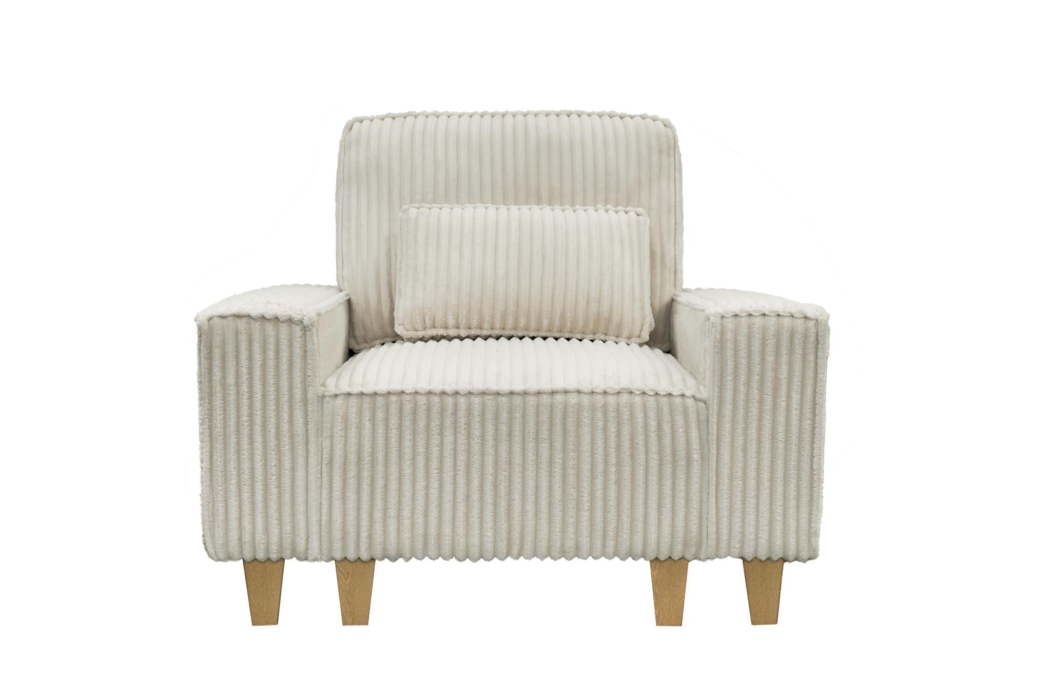 Corduroy Sectional Sofa with Cup Holder for Living Room（single sofa chair/2 Seater Loveseat/3 Seater sofa）
