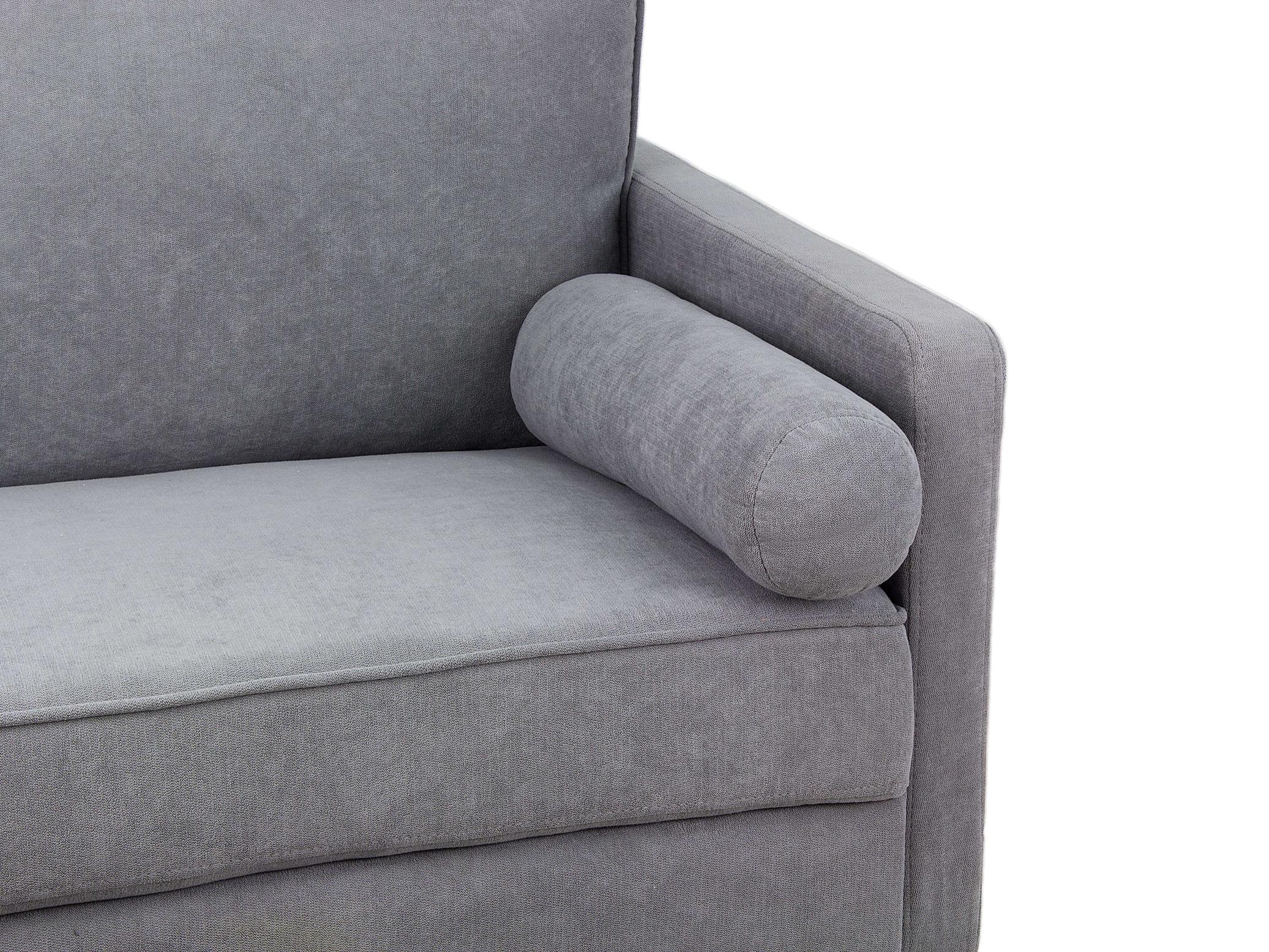 Linen Sofa Couch With 2 Pillows, Mid Century Modern Couches, 3 Seater  Couches For Bedroom Furniture, Home Office