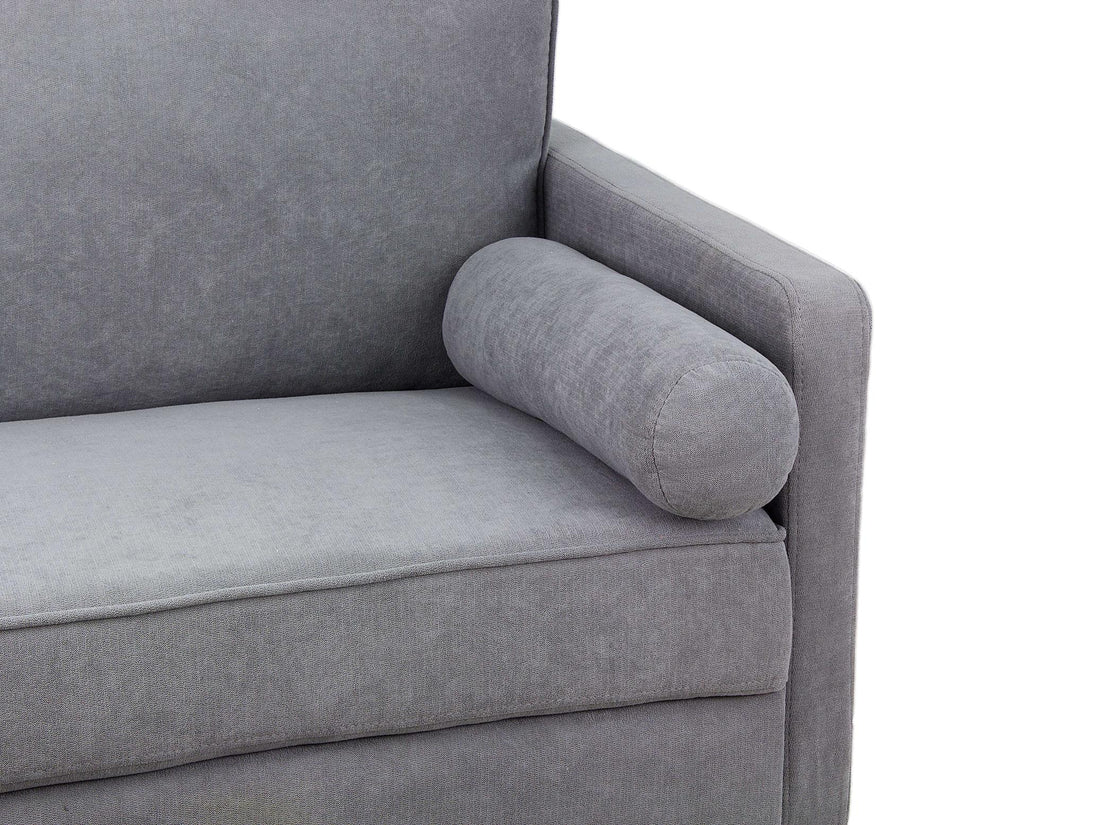 Linen Sofa Couch With 2 Pillows, Mid Century Modern Couches, 3 Seater  Couches For Bedroom Furniture, Home Office
