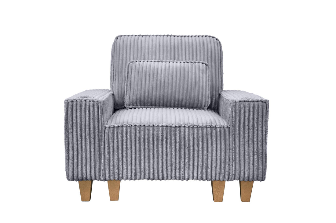 Corduroy Sectional Sofa with Cup Holder for Living Room（single sofa chair/2 Seater Loveseat/3 Seater sofa）