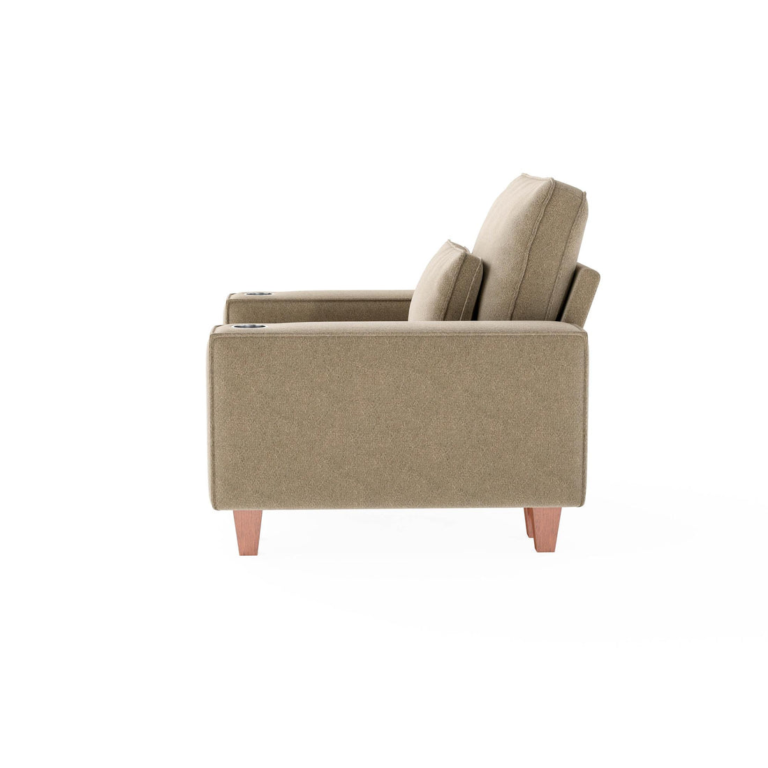 Sectional Sofa with Cup Holder for Living Room,Apartment,Bedroom