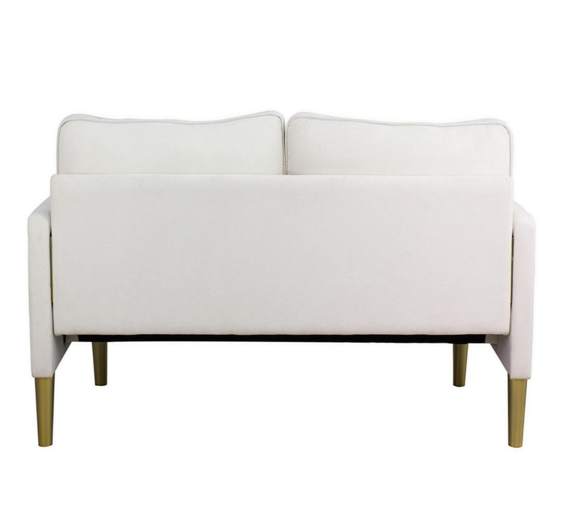 Linen Sofa Couch With 2 Pillows, Mid Century Modern Couches, 3 Seater  Couches For Bedroom Furniture, Home Office