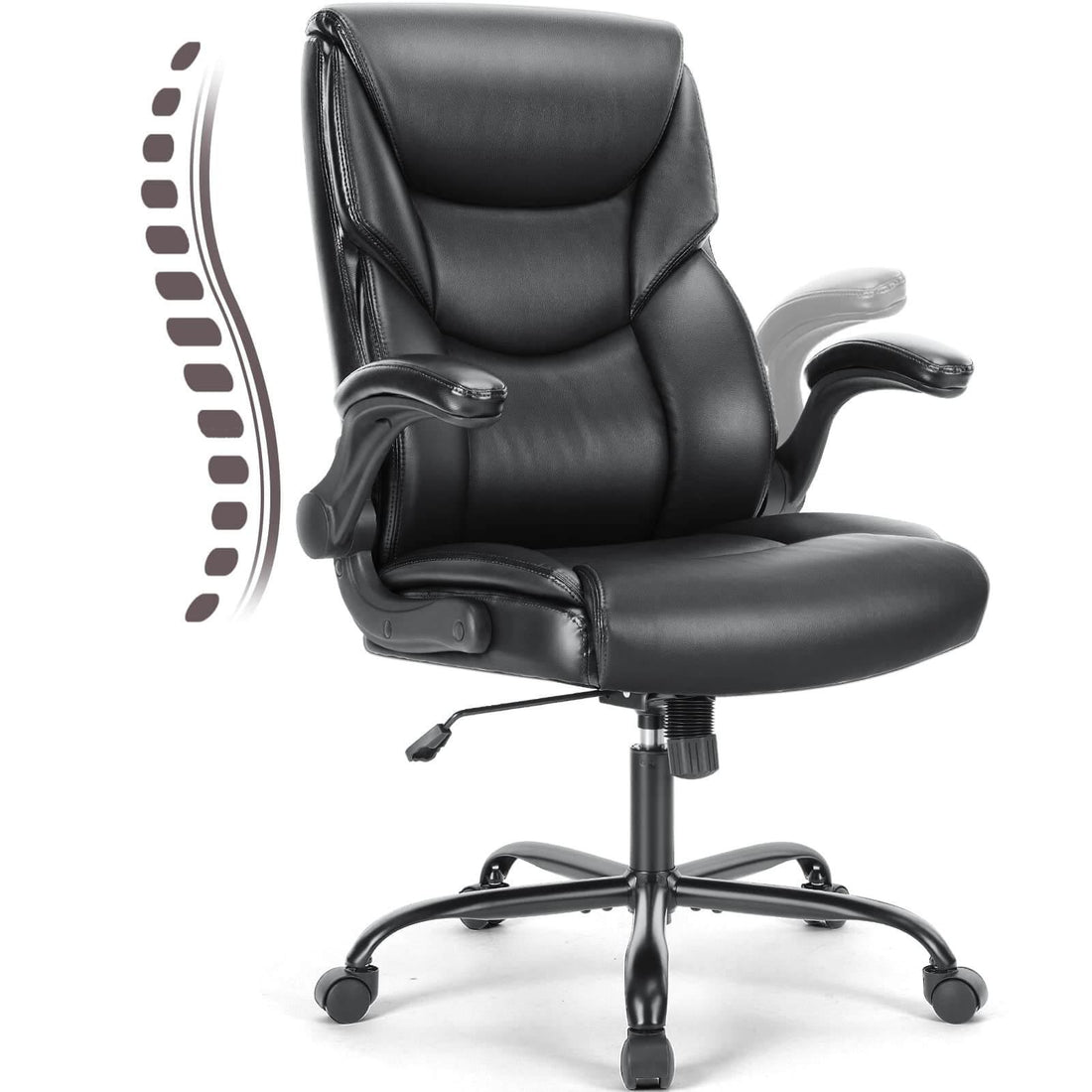 Big and Tall Office High Back Ergonomic Executive Desk Extra Wide Seat