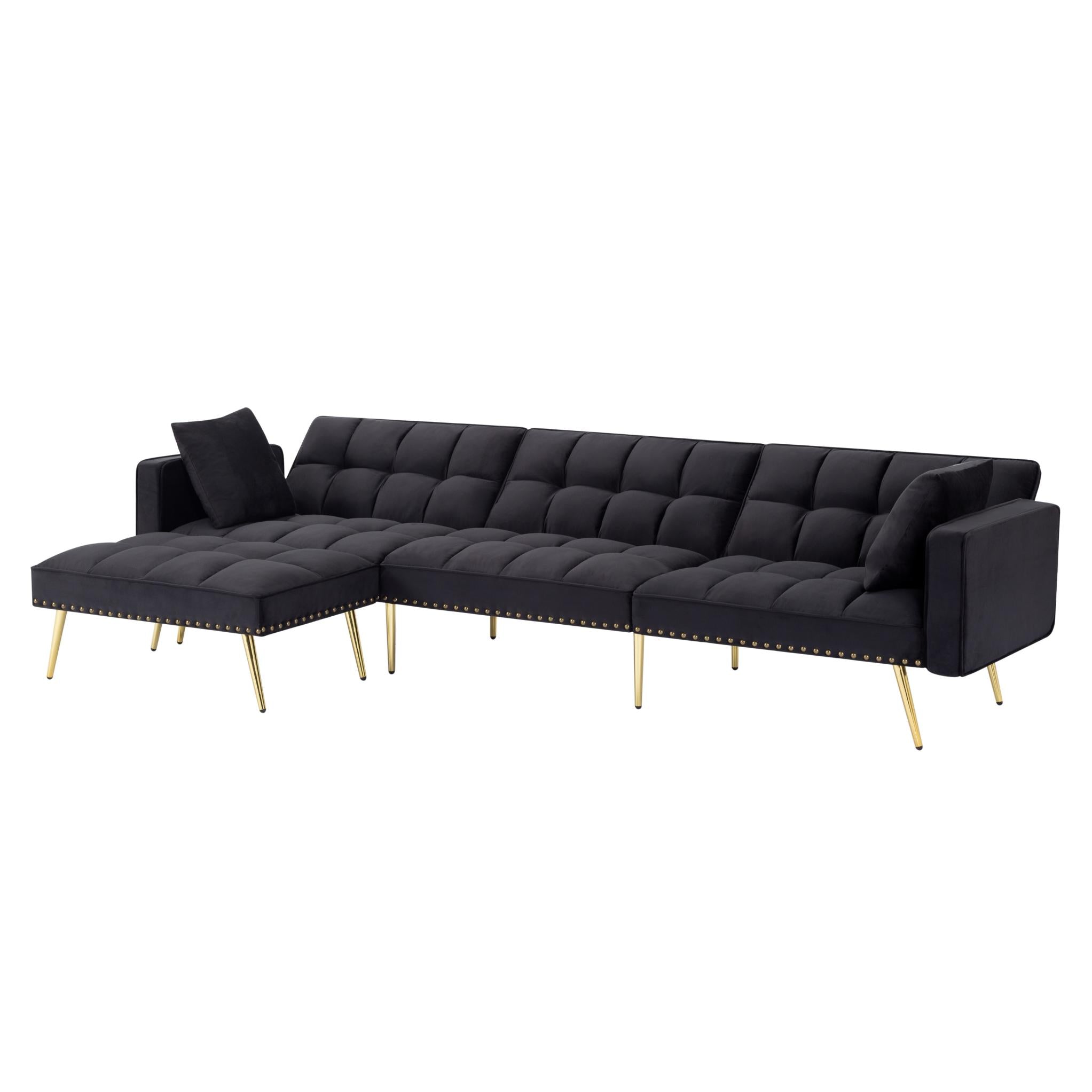107” Sectional Sleeper Sofa bed