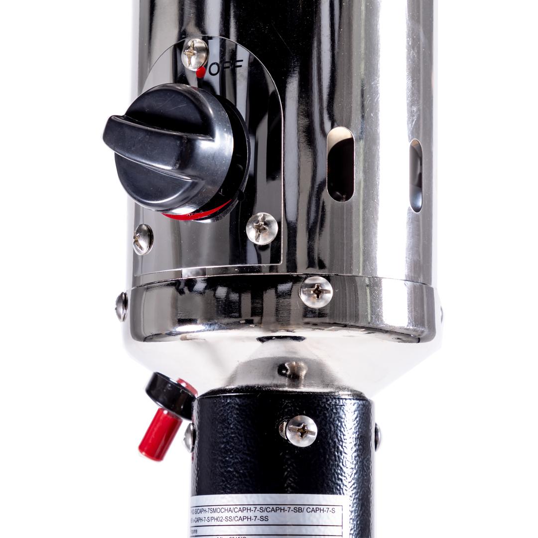 Propane Patio Heater with Wheels Outdoor Heater 47,000BTU Black