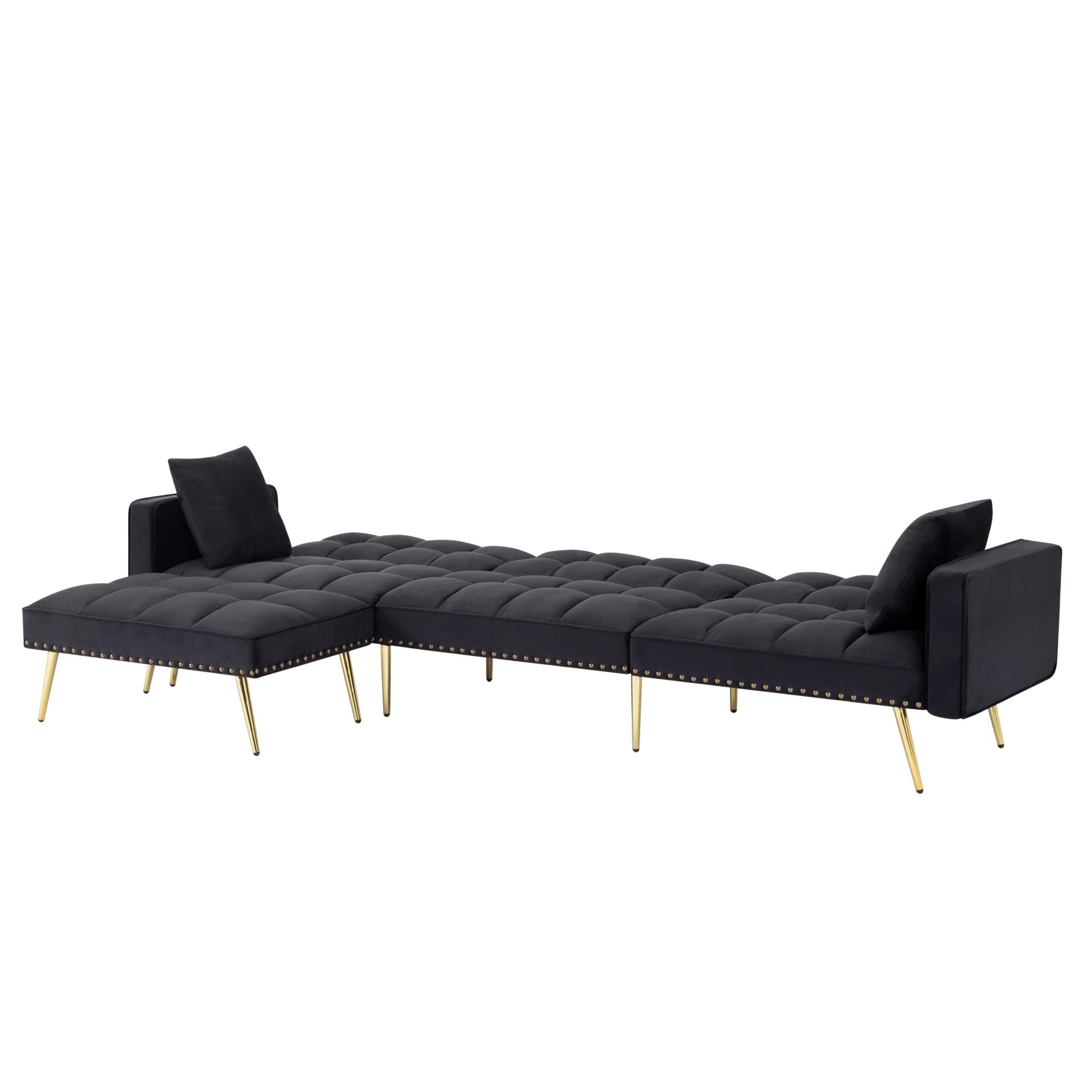 107” Sectional Sleeper Sofa bed