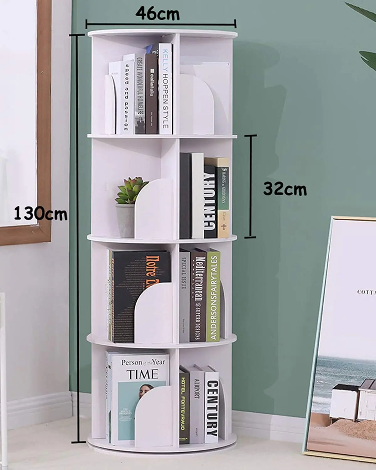 Wooden Bookcase Storage Cabinet Bookcases Bookshelves Rotating Corner Bookshelf Libreria Bambini Libreria Library Furniture