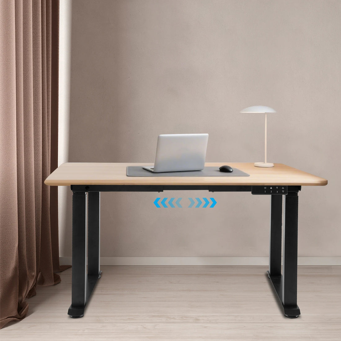 4-Leg Standing Desk Frame, Desk Frame, Dual Motor Adjustable Desk Rack Frame (37.4-62.99in) with LED Screen Bearing 220.46lbs