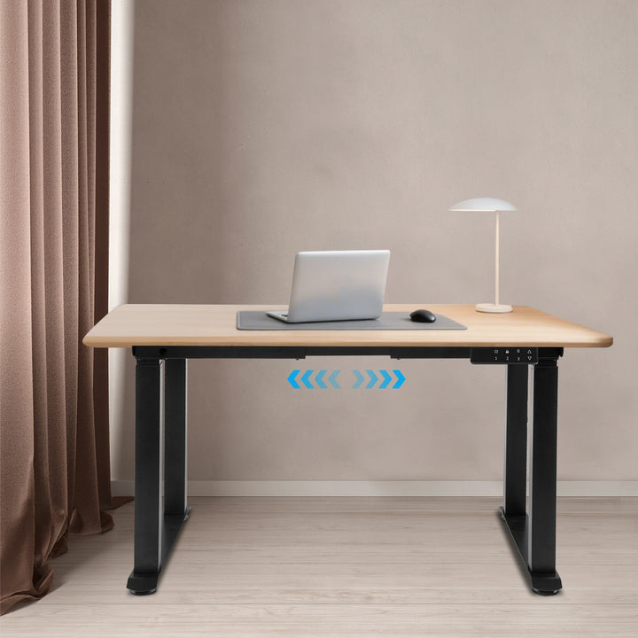 4-Leg Standing Desk Frame, Desk Frame, Dual Motor Adjustable Desk Rack Frame (37.4-62.99in) with LED Screen Bearing 220.46lbs