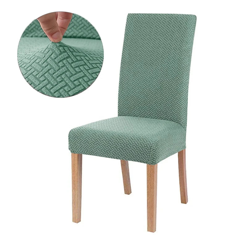 Durable Elastic Fabric Cover For Dining Chairs,Jacquard Chair Cover,Chairs Covers Stretch For Kitchens Home Living Room Decor