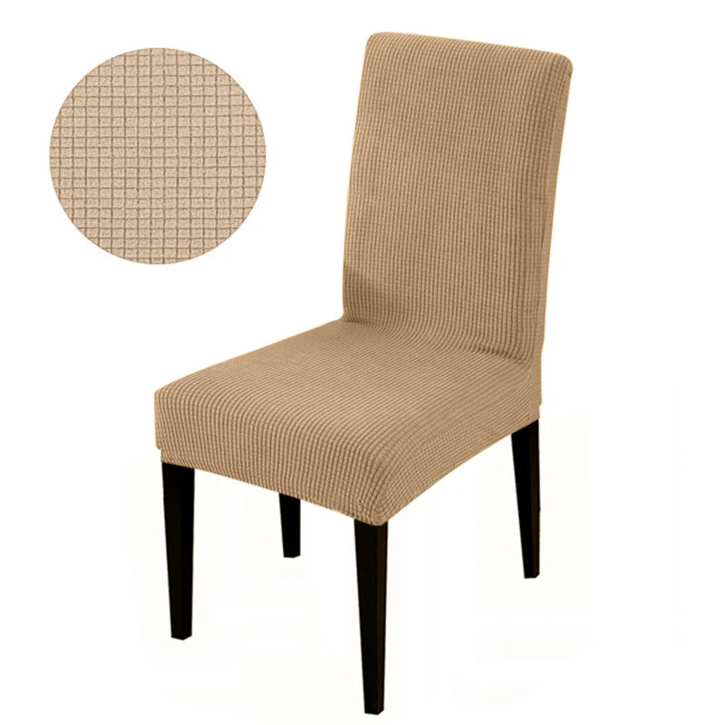 Durable Elastic Fabric Cover For Dining Chairs,Jacquard Chair Cover,Chairs Covers Stretch For Kitchens Home Living Room Decor
