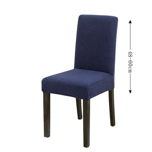 Spandex Dining Room Chairs Cover Jacquard Waterproof Cover For Chairs Washable Parsons Adjustable Seat Covers 2 4 6Set