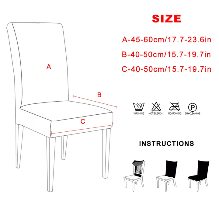 Fabric Chair Cover for Dining Room Chairs Covers Living Room Chair Cover for Chairs for Dining Room/Kitchen Stretch Chair Cover