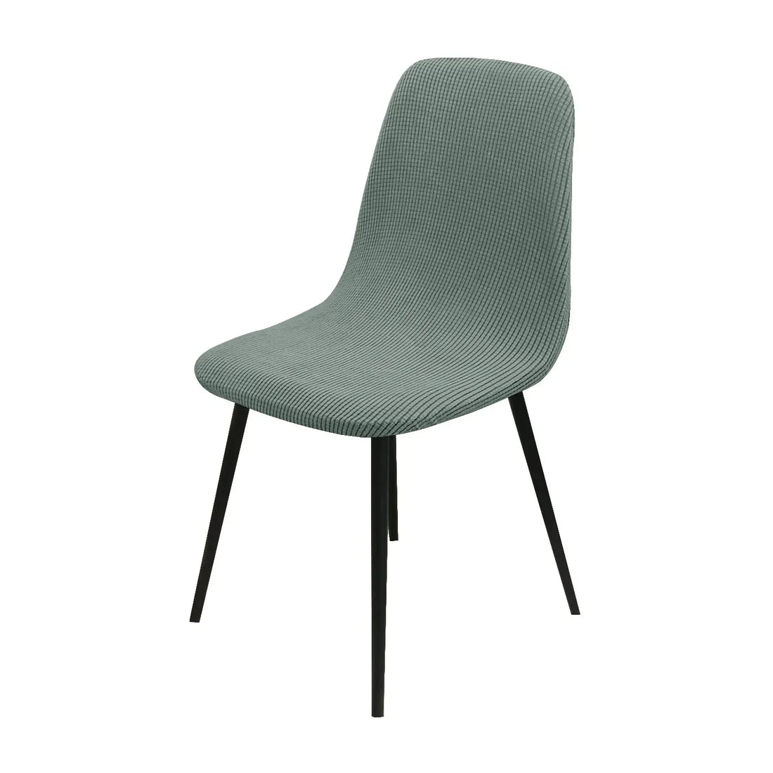 Jacquard Scandinavian Chair Cover Adjustable Round Back Seat Stool Chairs Cover for Dining Room Bar Shell Chairs 1/2/4/6 Pcs
