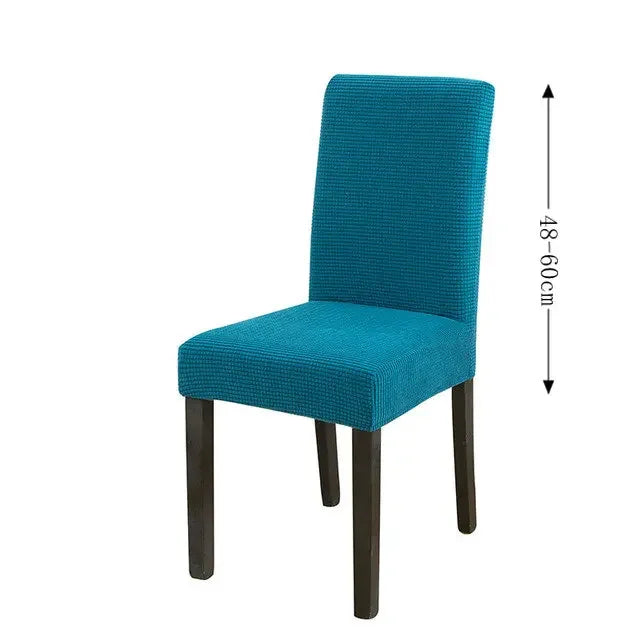 Spandex Dining Room Chairs Cover Jacquard Waterproof Cover For Chairs Washable Parsons Adjustable Seat Covers 2 4 6Set
