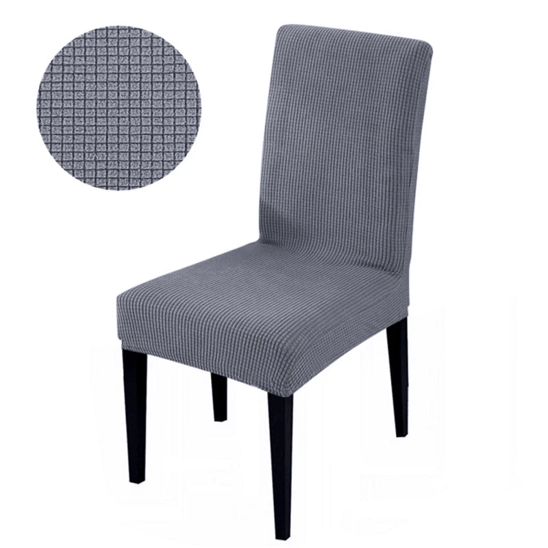 Durable Elastic Fabric Cover For Dining Chairs,Jacquard Chair Cover,Chairs Covers Stretch For Kitchens Home Living Room Decor