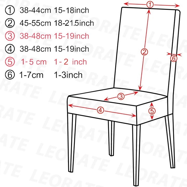 Durable Elastic Fabric Cover For Dining Chairs,Jacquard Chair Cover,Chairs Covers Stretch For Kitchens Home Living Room Decor