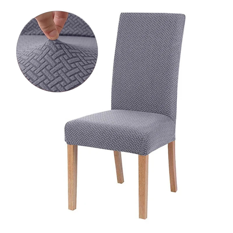Durable Elastic Fabric Cover For Dining Chairs,Jacquard Chair Cover,Chairs Covers Stretch For Kitchens Home Living Room Decor
