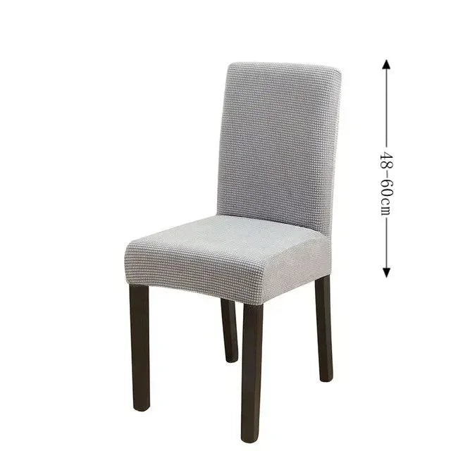 Spandex Dining Room Chairs Cover Jacquard Waterproof Cover For Chairs Washable Parsons Adjustable Seat Covers 2 4 6Set