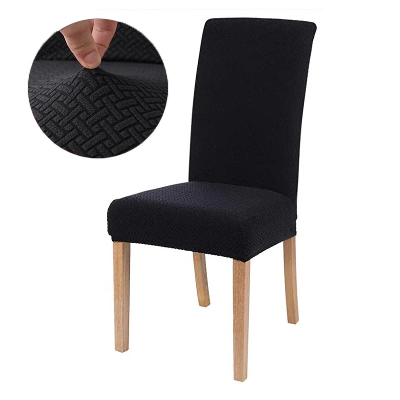 Durable Elastic Fabric Cover For Dining Chairs,Jacquard Chair Cover,Chairs Covers Stretch For Kitchens Home Living Room Decor