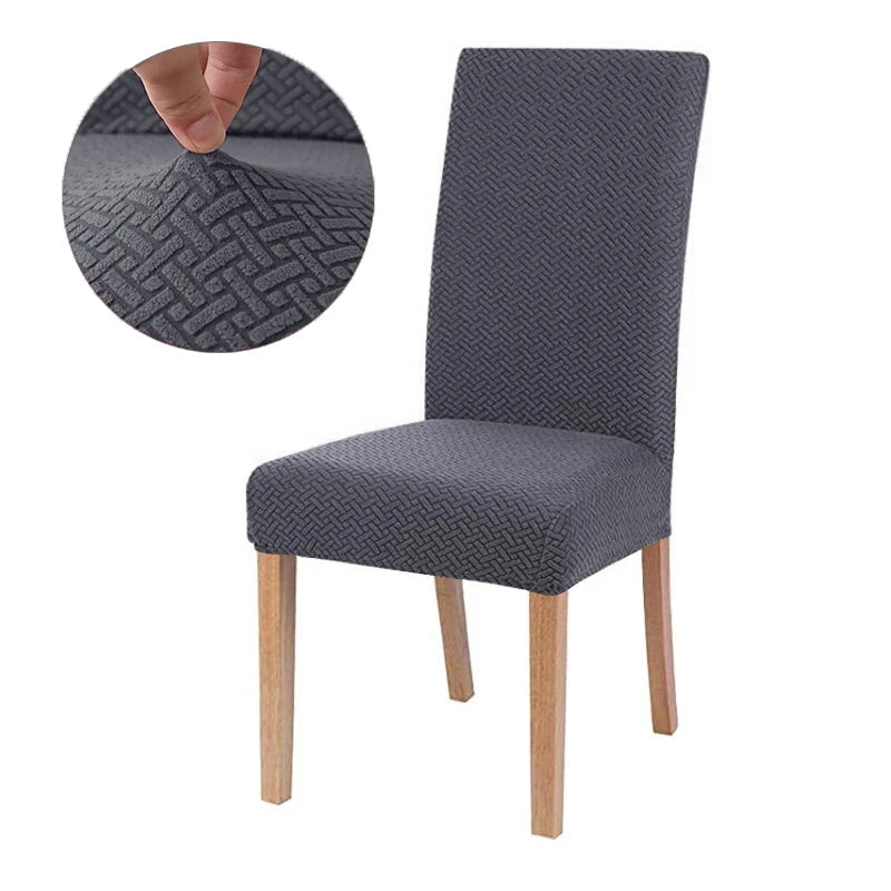 Durable Elastic Fabric Cover For Dining Chairs,Jacquard Chair Cover,Chairs Covers Stretch For Kitchens Home Living Room Decor