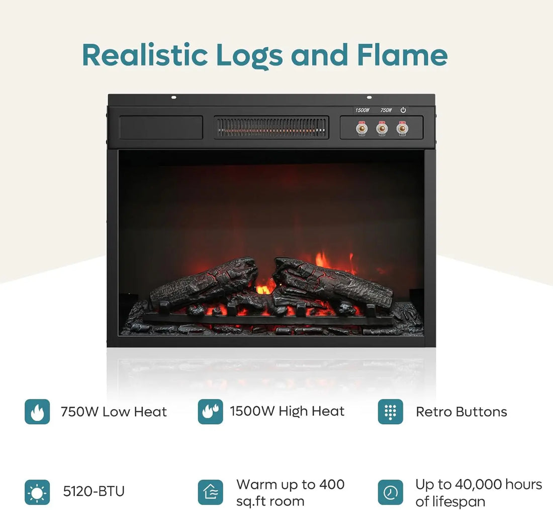 70" Electric Fireplace TV Stand for TVs Up to 75", Modern Fireplace Entertainment Center with Storage Cabinets, LED, Customized