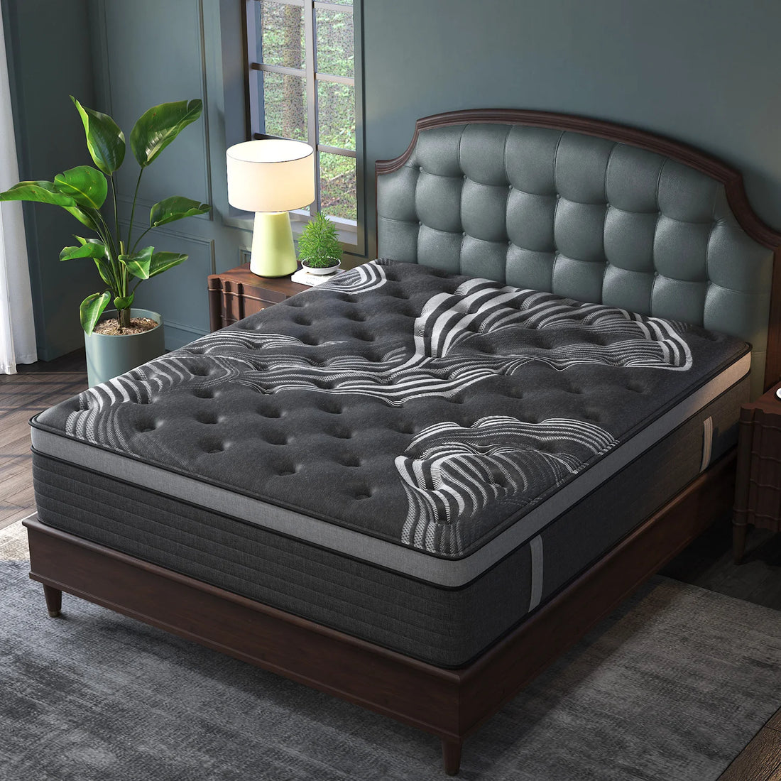 12" Gel Memory Foam Hybrid Pocket Spring Mattress Twin Full King Queen Bed Mattress In A Box, Medium Firm Motion Isolation