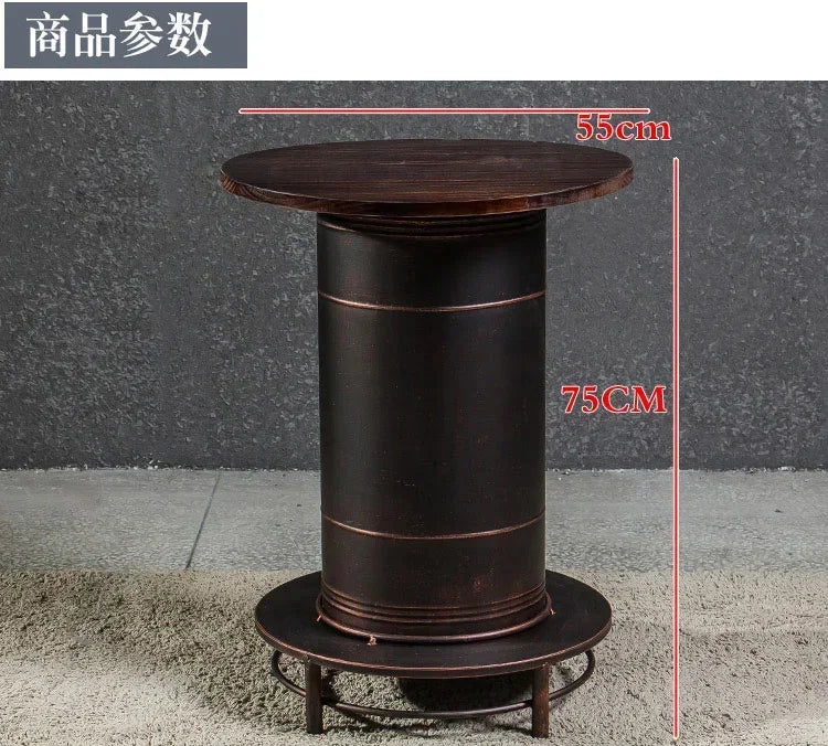 Retro Industrial Bar Stool with Heavy Duty Metal Frame & Leather Bucket Seat,Vintage Style Home Bar Pub Furniture, Easy Assembly